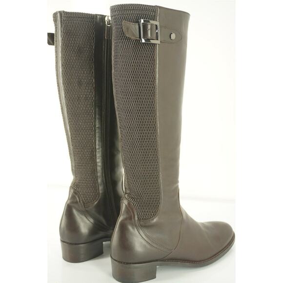 Aquatalia by Marvin K Brown Leather Omni Riding Boots Size 6.5 Weatherproof